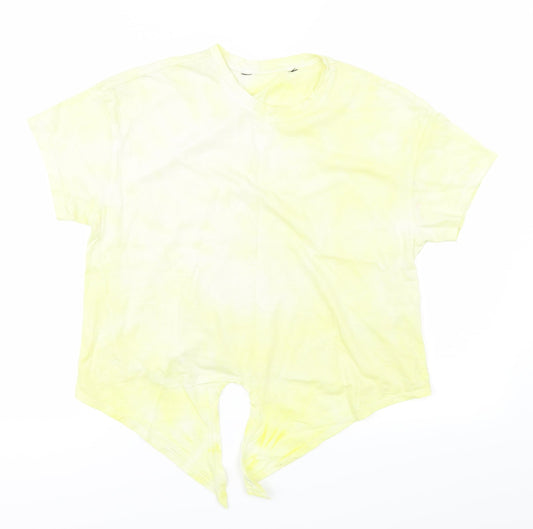 915 Girls Yellow   Basic T-Shirt Size 12-13 Years