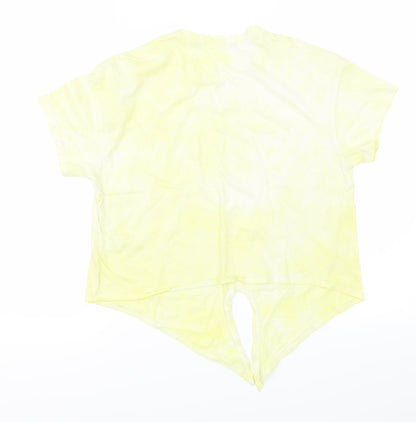 915 Girls Yellow   Basic T-Shirt Size 12-13 Years