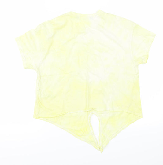 915 Girls Yellow   Basic T-Shirt Size 12-13 Years