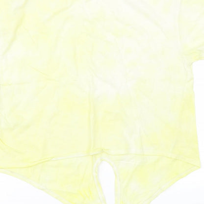 915 Girls Yellow   Basic T-Shirt Size 12-13 Years