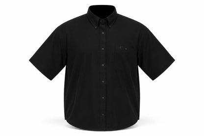 Mens UK Size L jars Black  Button-Up Short Sleeve Casual Shirt