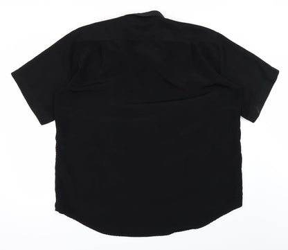 Mens UK Size L jars Black  Button-Up Short Sleeve Casual Shirt
