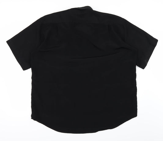 Mens UK Size L jars Black  Button-Up Short Sleeve Casual Shirt