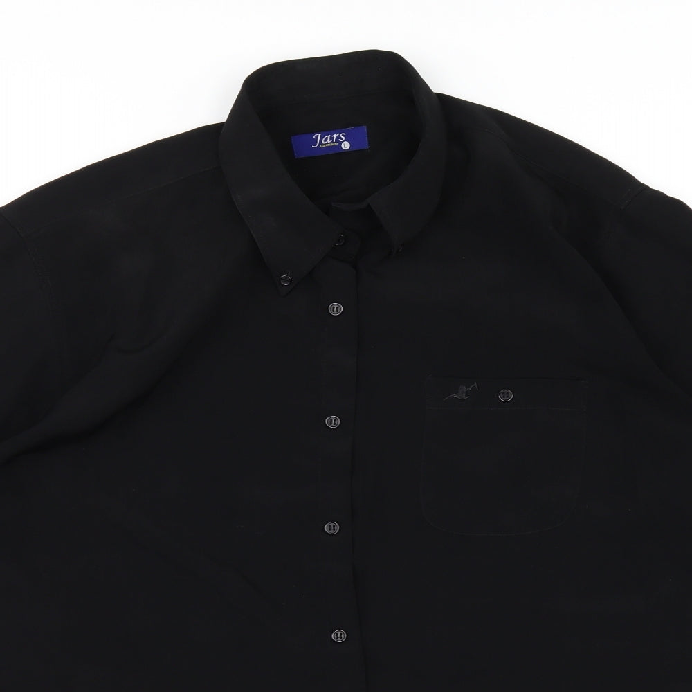 Mens UK Size L jars Black  Button-Up Short Sleeve Casual Shirt