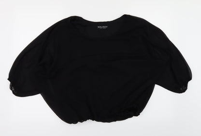 Womens UK Size 10 Select Black Basic T-Shirt