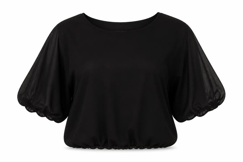 Womens UK Size 10 Select Black Basic T-Shirt