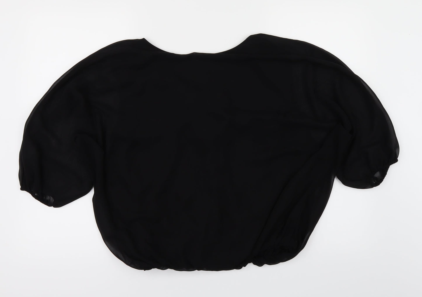 Womens UK Size 10 Select Black Basic T-Shirt