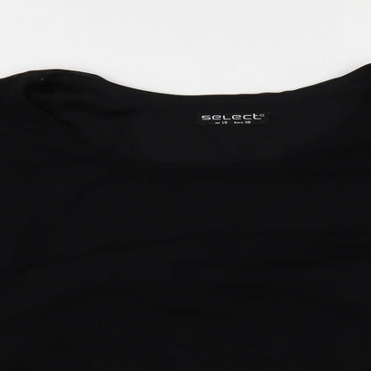 Womens UK Size 10 Select Black Basic T-Shirt