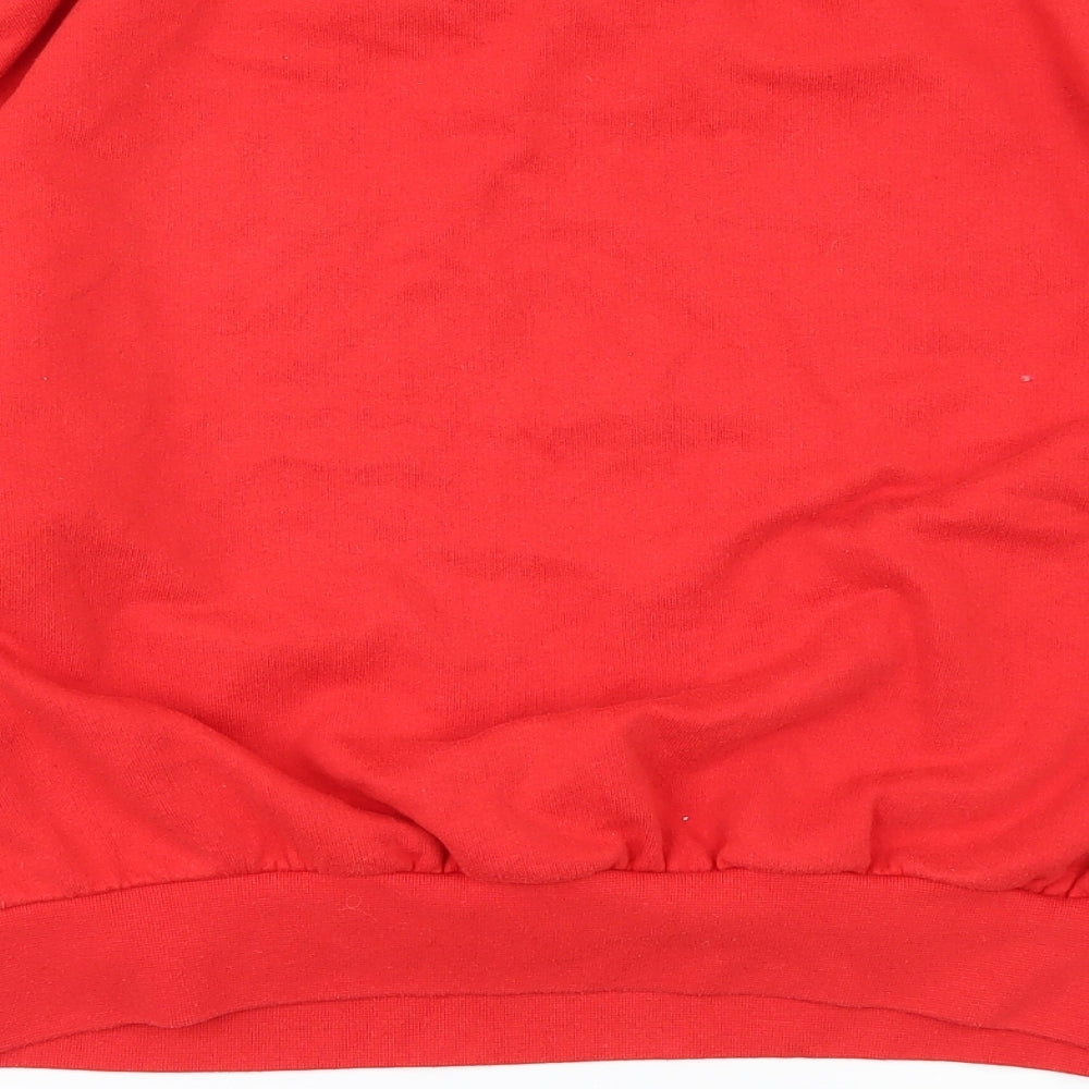 Bershka Womens Red   Pullover Jumper Size S
