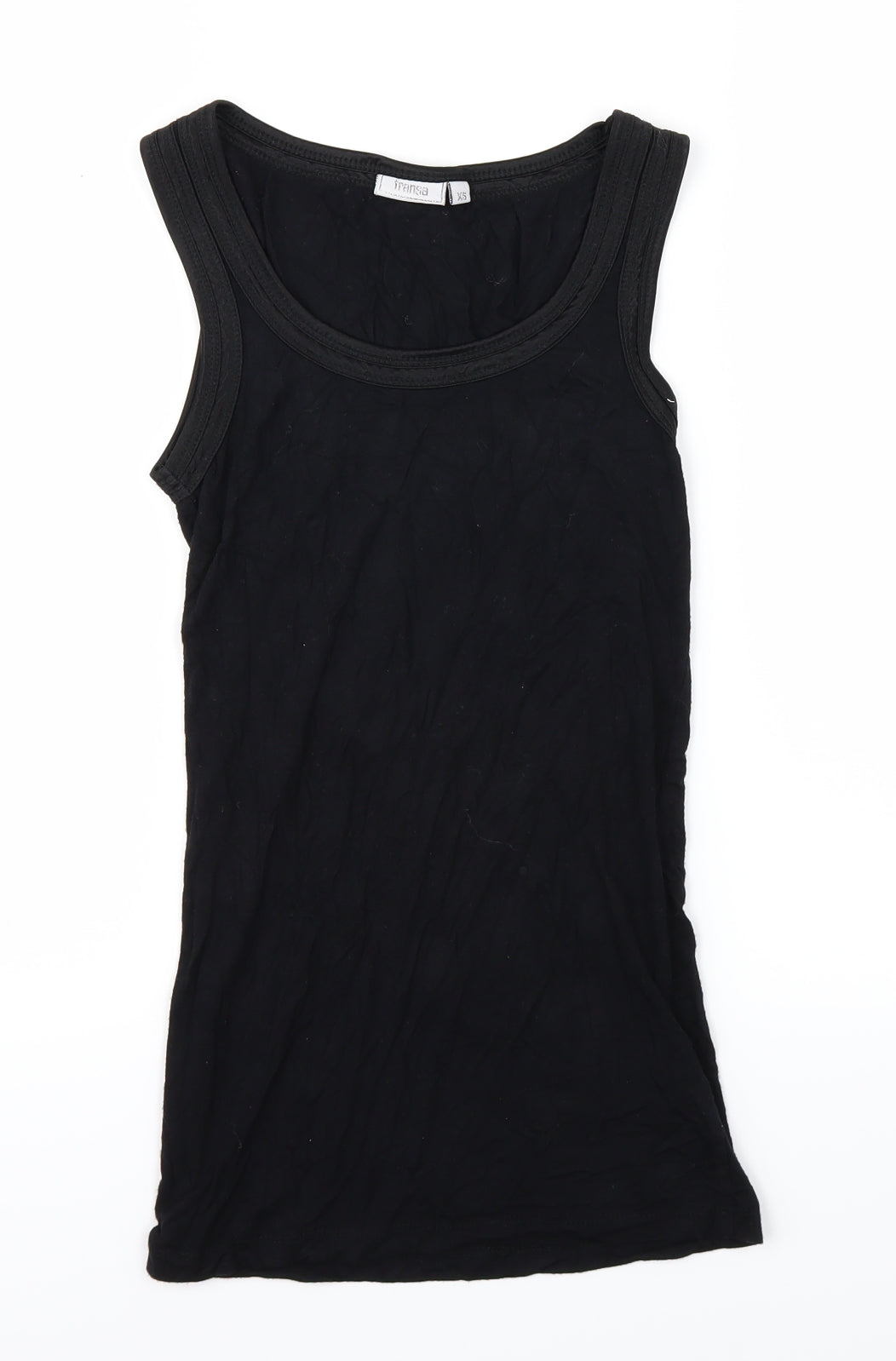 Fransa Womens Black   Basic Tank Size XS