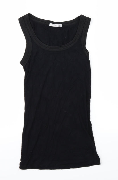 Fransa Womens Black   Basic Tank Size XS