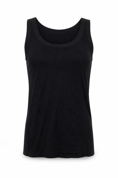 Womens UK Size XS Fransa Black Basic Tank