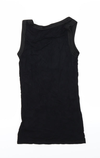 Fransa Womens Black   Basic Tank Size XS