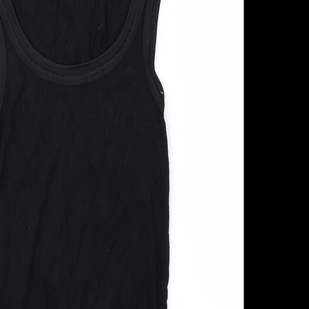 Fransa Womens Black   Basic Tank Size XS