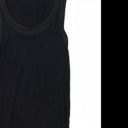 Fransa Womens Black   Basic Tank Size XS