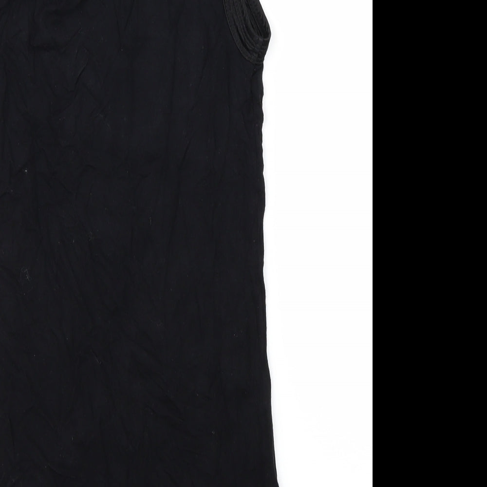 Fransa Womens Black   Basic Tank Size XS