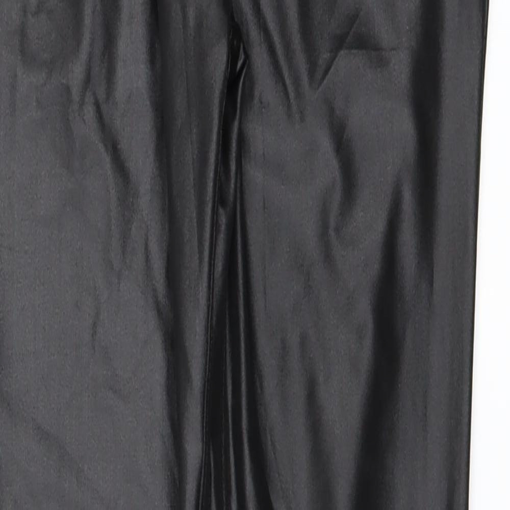 Womens UK Size S Preworn Regular Fit  Black Trousers