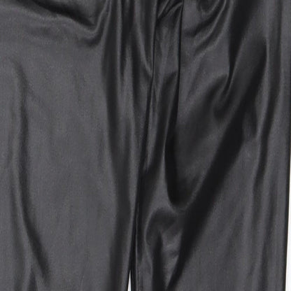 Womens UK Size S Preworn Regular Fit  Black Trousers