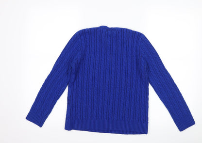 CHIC Womens Blue   Pullover Jumper Size S
