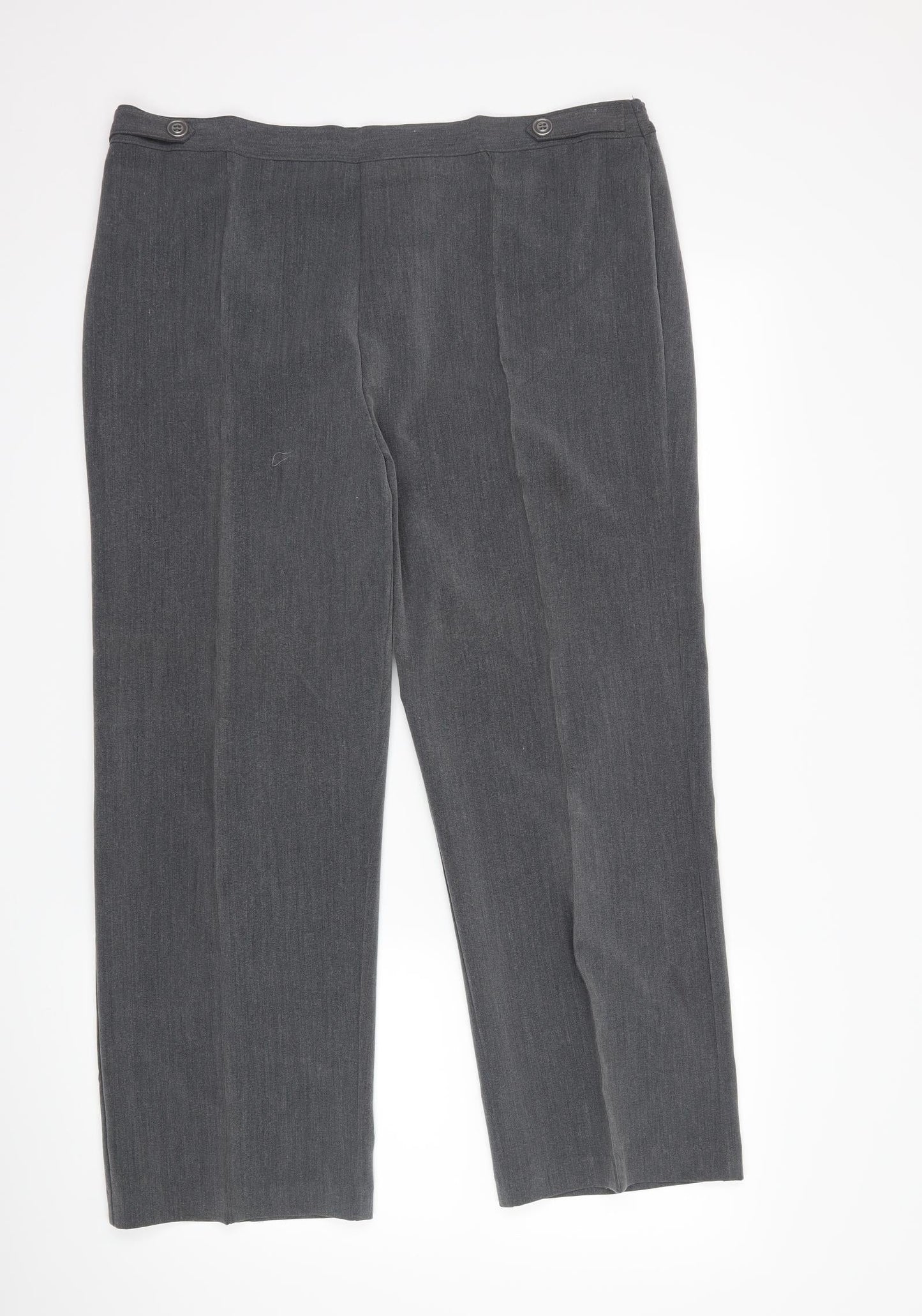 Womens UK Size 18 Sarah Hamilton Regular Fit  Grey Trousers