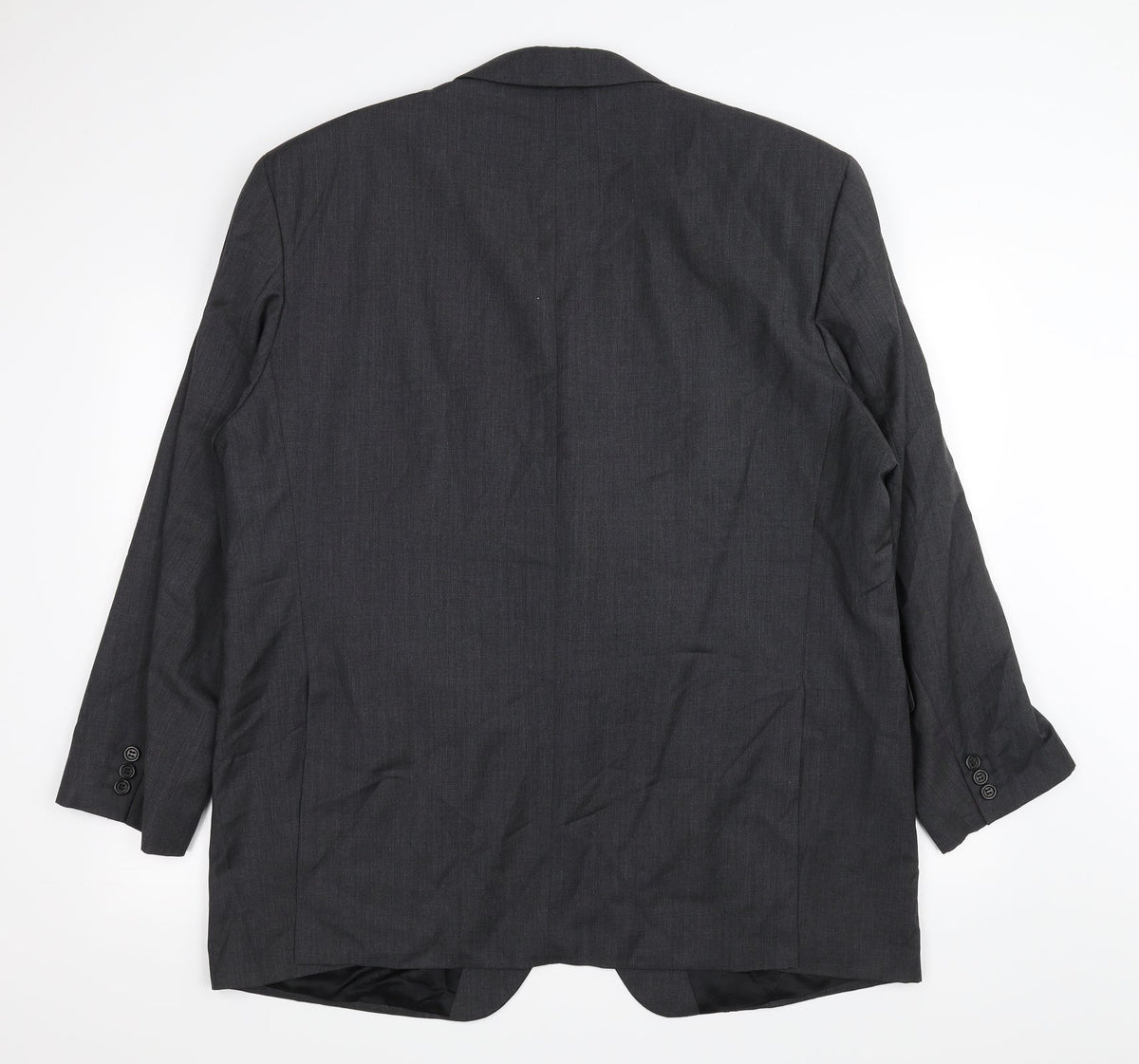 Back view of Guy Laroche men’s grey jacket blazer one size - padded shoulders