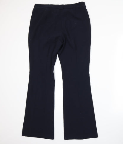 Womens UK Size 12 Marks and Spencer Regular Fit  Blue Trousers