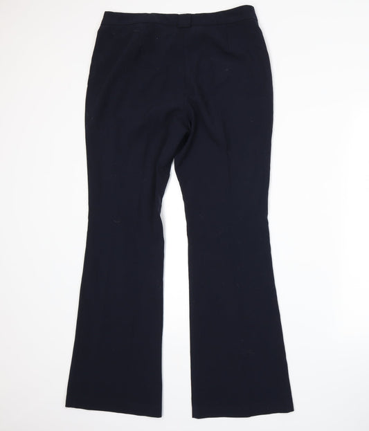 Womens UK Size 12 Marks and Spencer Regular Fit  Blue Trousers
