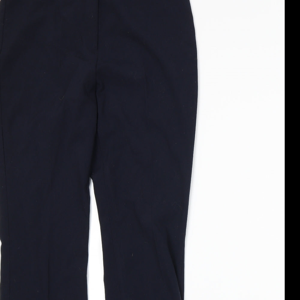 Womens UK Size 12 Marks and Spencer Regular Fit  Blue Trousers