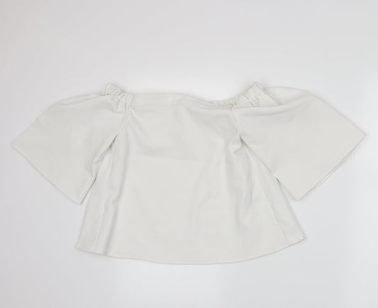 Glamorous Womens White   Basic T-Shirt Size S