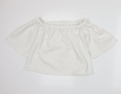 Glamorous Womens White   Basic T-Shirt Size S