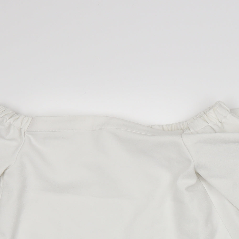 Glamorous Womens White   Basic T-Shirt Size S