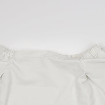 Glamorous Womens White   Basic T-Shirt Size S