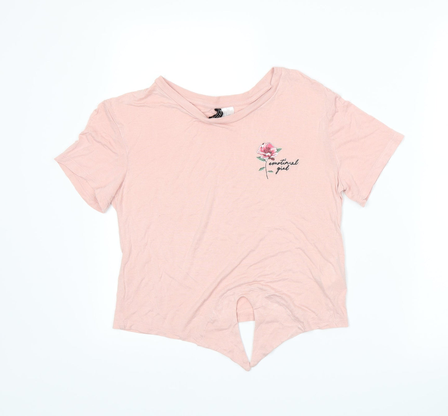 Divided by H&M Womens Pink   Basic T-Shirt Size S