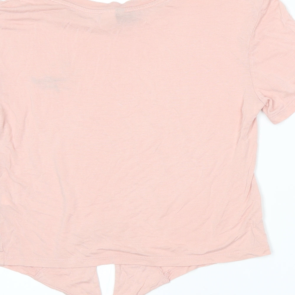 Divided by H&M Womens Pink   Basic T-Shirt Size S