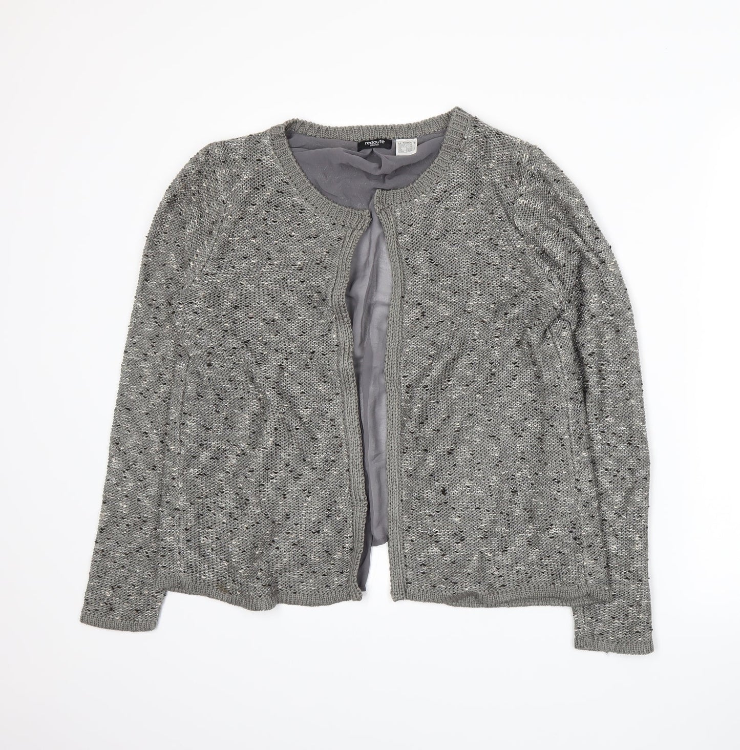 Redoute Womens Grey  Knit Cardigan Jumper Size L