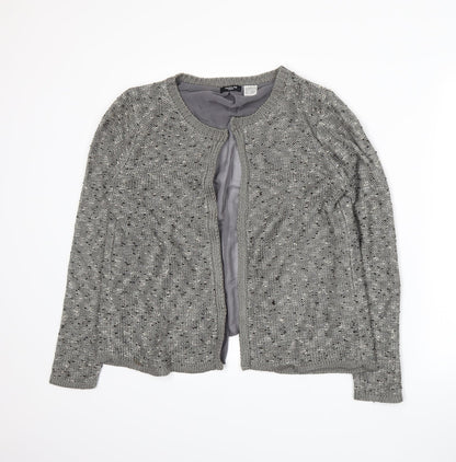 Redoute Womens Grey  Knit Cardigan Jumper Size L