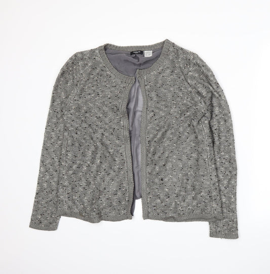 Redoute Womens Grey  Knit Cardigan Jumper Size L