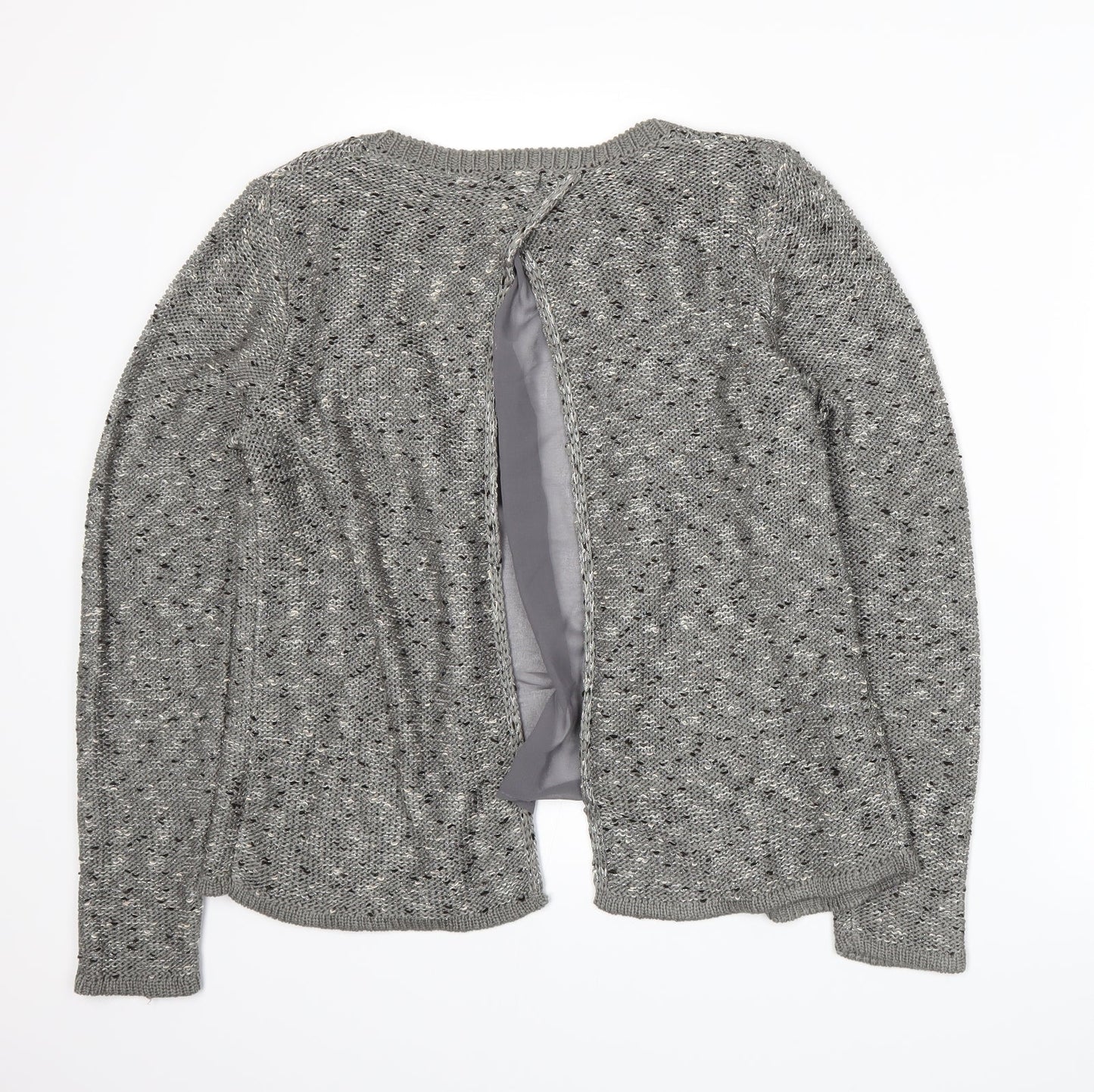 Redoute Womens Grey  Knit Cardigan Jumper Size L