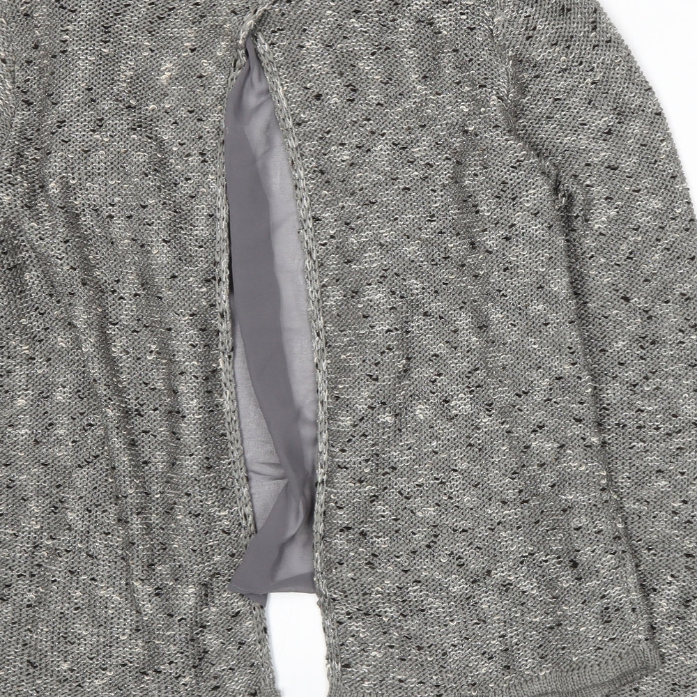 Redoute Womens Grey  Knit Cardigan Jumper Size L