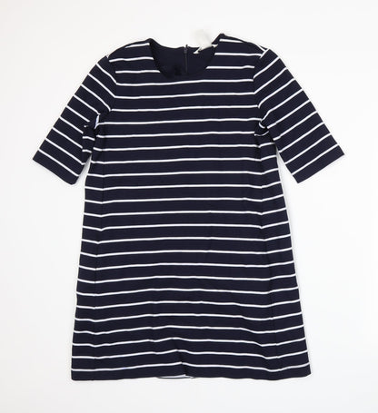 H&M Womens Blue Striped  A-Line  Size S