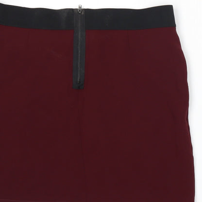 IKKS Womens Red   A-Line Skirt Size 14