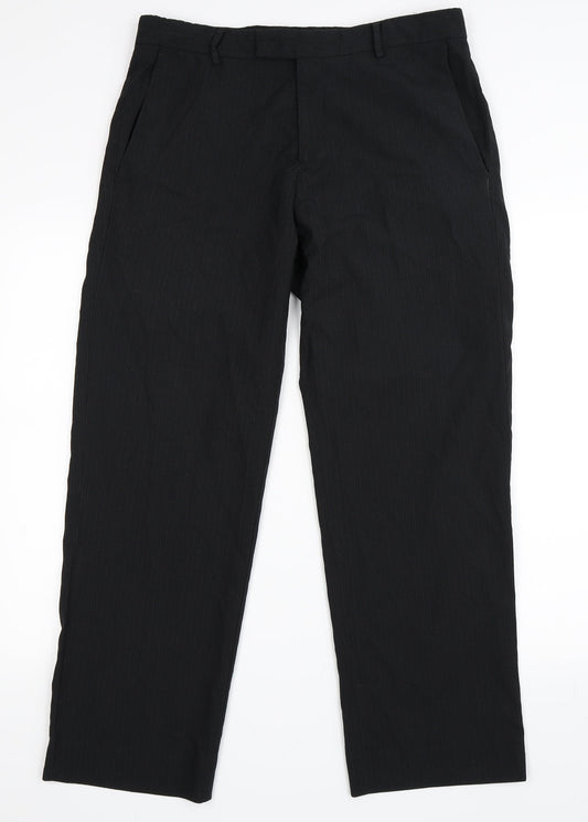 Kenneth Cole Mens Black   Trousers  Size 33 in L30 in