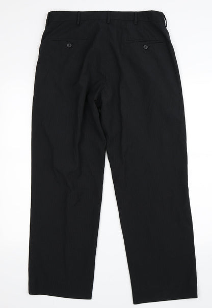 Kenneth Cole Mens Black   Trousers  Size 33 in L30 in