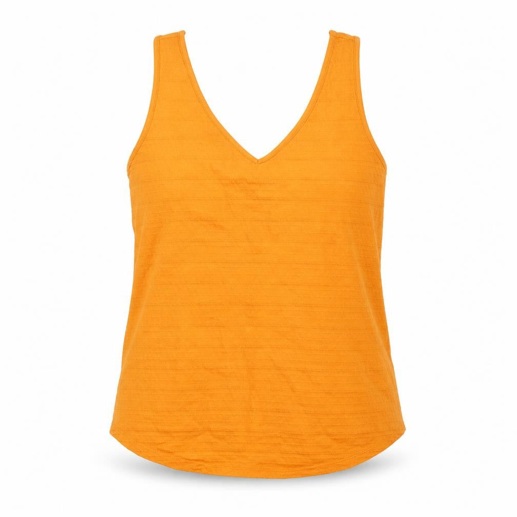 Womens UK Size M Promod Orange Basic Tank