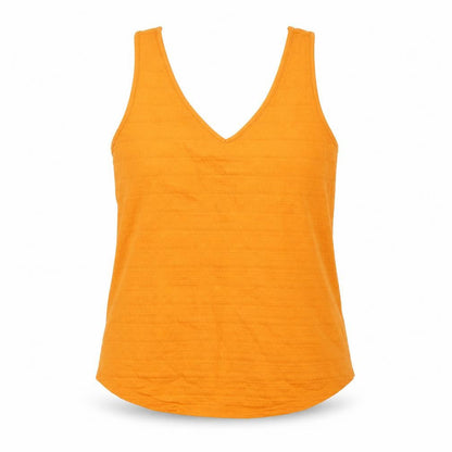 Womens UK Size M Promod Orange Basic Tank