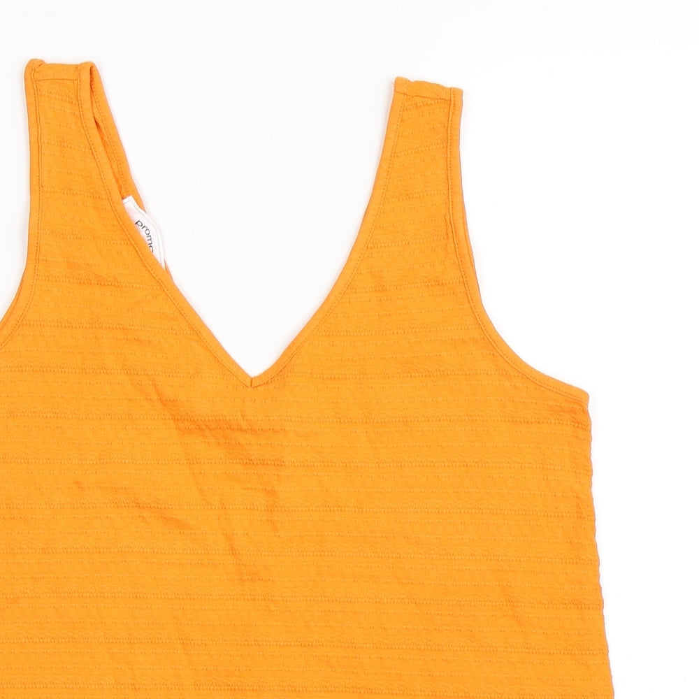 Promod Womens Orange   Basic Tank Size M