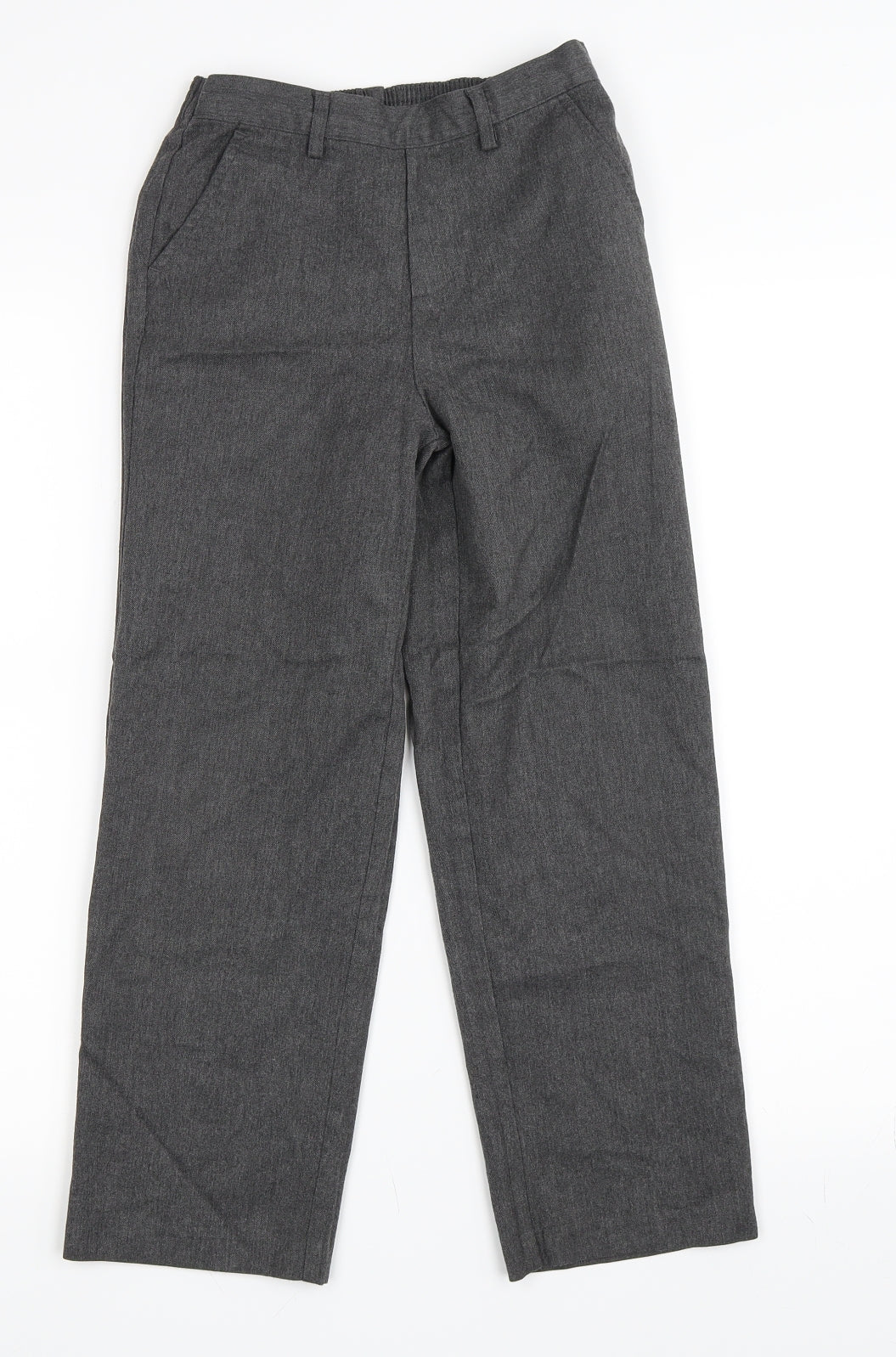 Additional front view of Top Class boys’ grey trousers, size 9, years