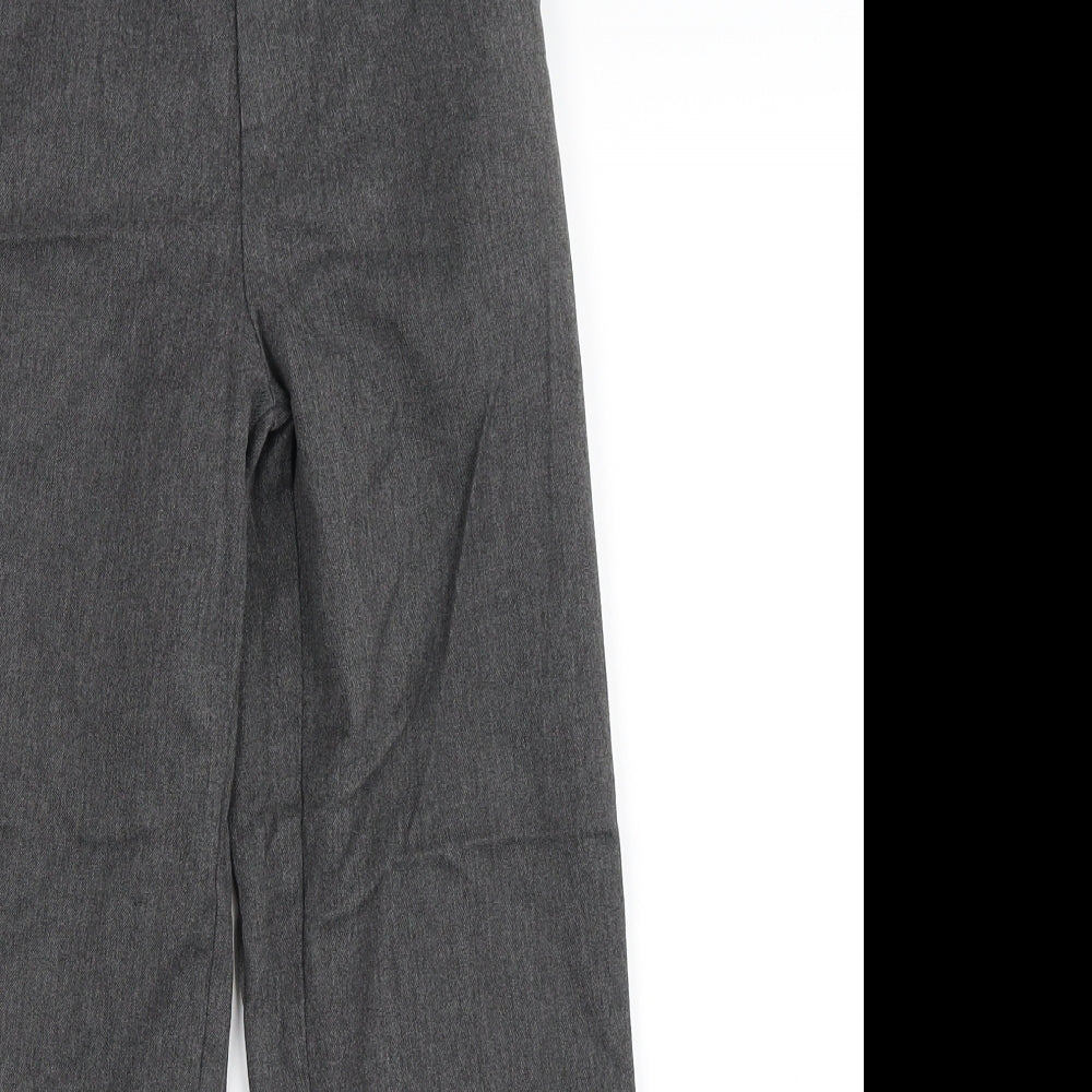 Close-up detail of Top Class boys’ grey trousers, size 9, years
