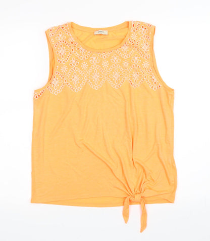 Papaya Womens Orange   Basic Tank Size 14
