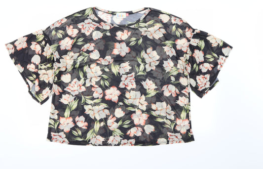 Womens UK Size 16 Lottie Multicoloured Basic Blouse